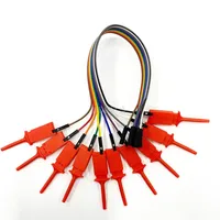 Flat Test Hooks Logic Analyzer Clips Gripper Probe Breadboard Jumper Wire Test Leads For IC Electronic Testing 20CM/30CM 4