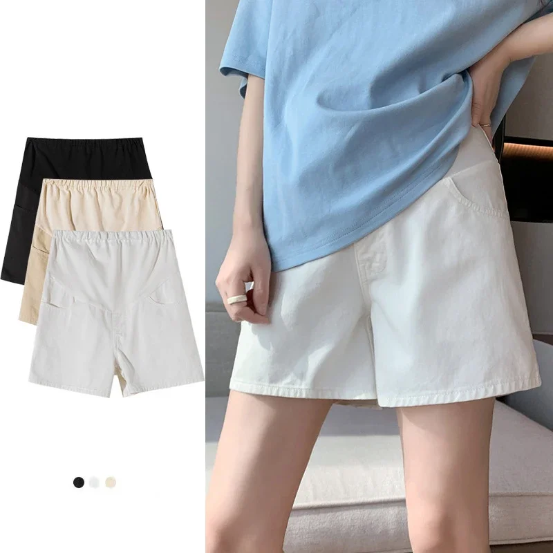 Denim Fashion Maternity Shorts 5