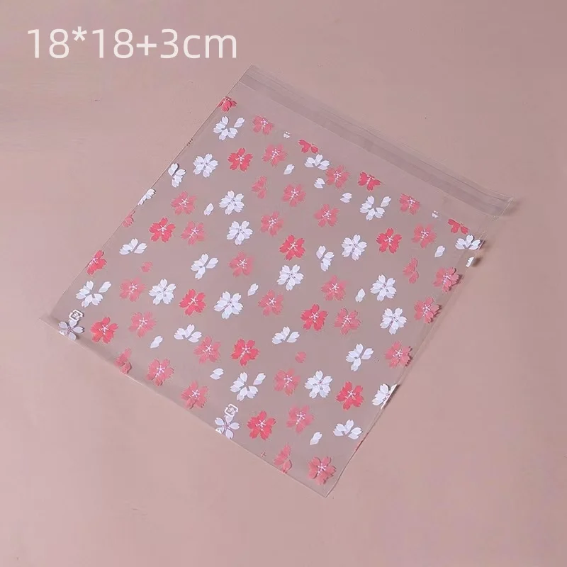 6 größe 100PCS OPP Kunststoff Transparent Selbst-klebe Taschen Blume Transparente Taschen Süßigkeiten Cookie Verpackung Taschen DIY Geschenk taschen Packag – Detail 10