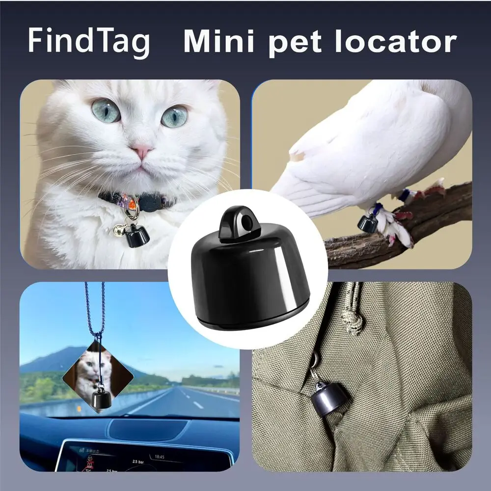 Smart Tracker Bluetooth Tracker Mini Pets Global Locator Compatible Android ISO System For birds dogs cats View 3 days movement GPS Tracker