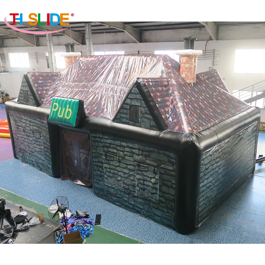 

free air ship to door,10*6*6mH Outdoor inflatable Party Tent House,Inflatable Bar,giant Inflatable Irish pub tent/house