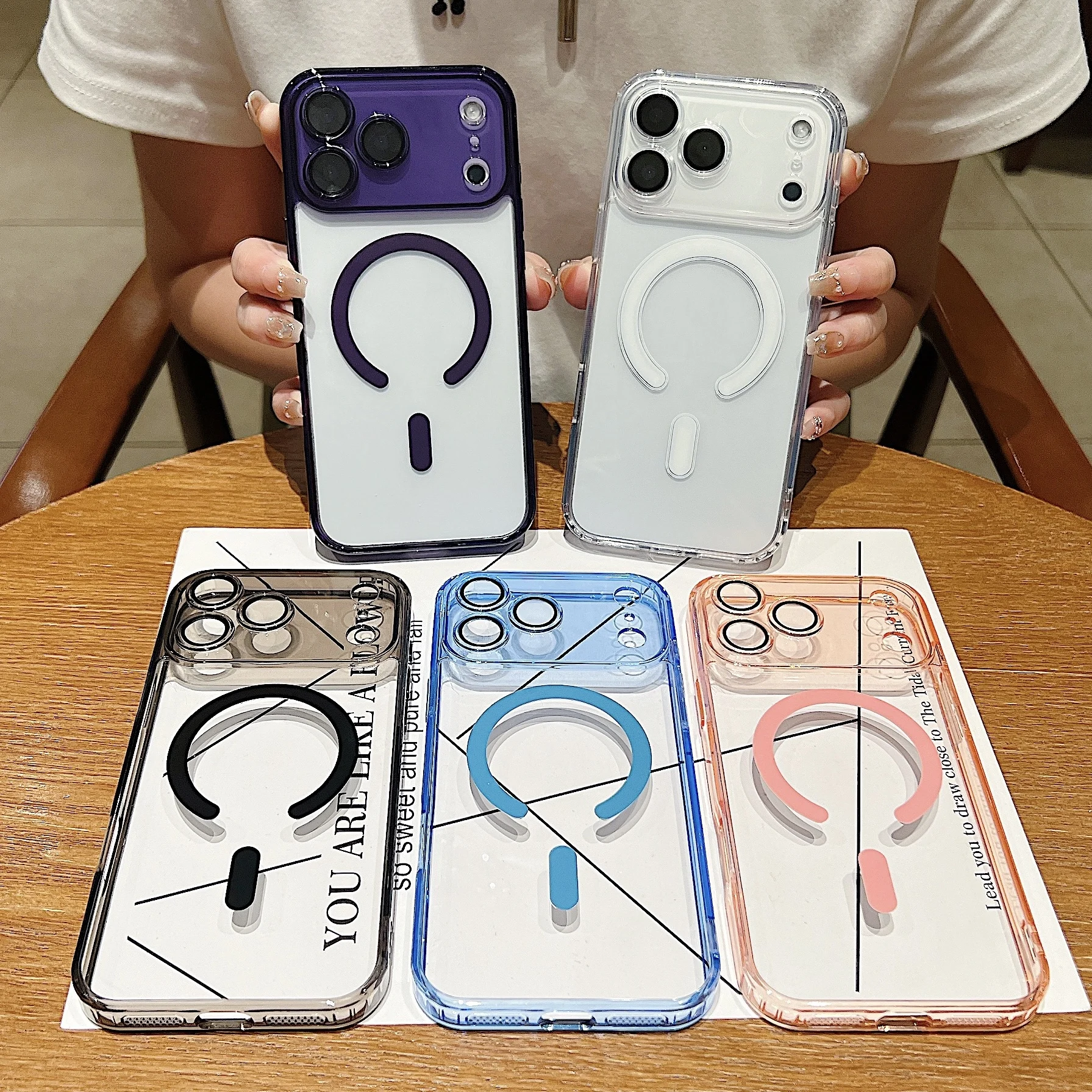 Magnetic Wireless Charging Case with Full Protection and Camera Lens Cover