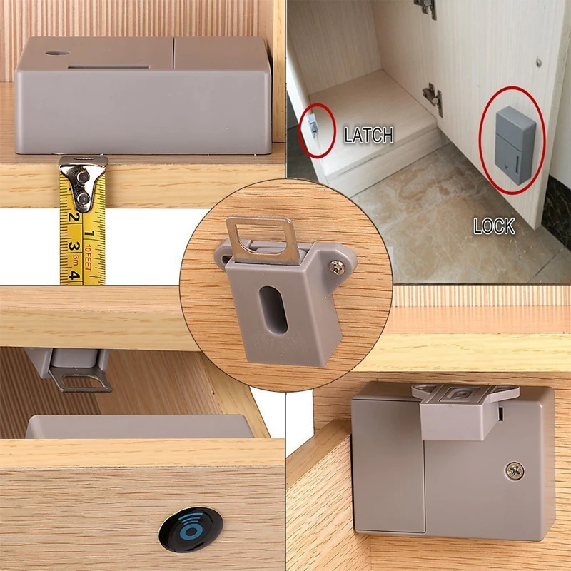 IC Card Sensor Digital RFID Drawer Card Lock DIY Electronic Invisible Hidden RFID Cabinet Lock 9