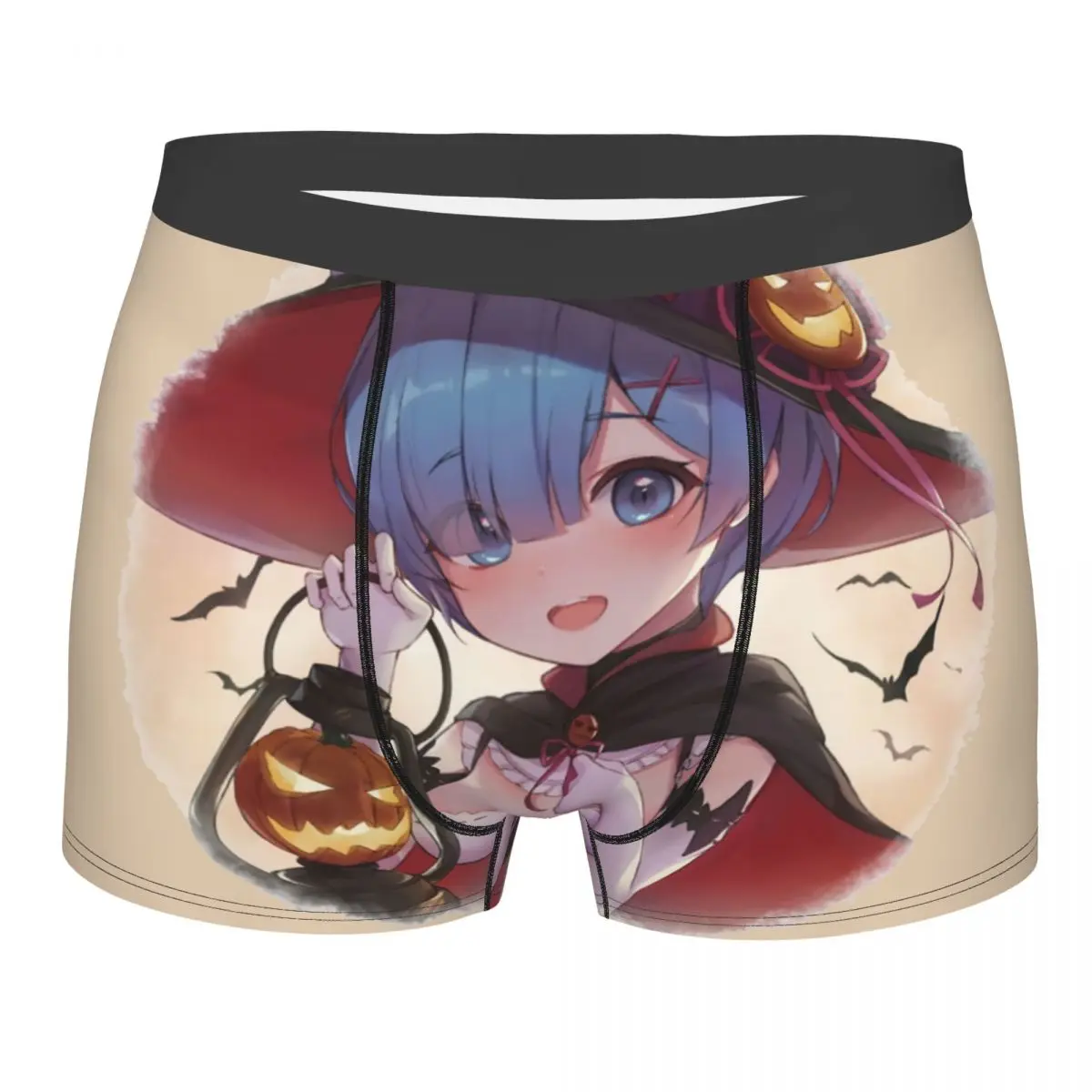 

Custom Happy Halloween Rem Underwear Men Stretch Re Zero Boxer Briefs