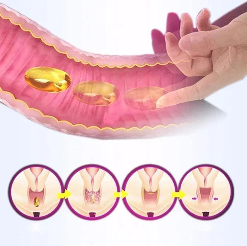 50 Cápsula Mulher Vaginal Apertando Cuidados Privados Vagina Encolhendo  Higiene feminina Reparação Vagina Estreito Apertando Dan