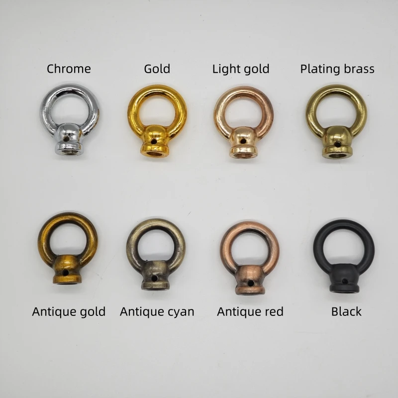 M10 fine tooth chandelier Iron pendant Ring crystal Lamp closed Hook chain load-bearing Iron Ring Lighting Accessories 2 Pieces led lamp accessories
