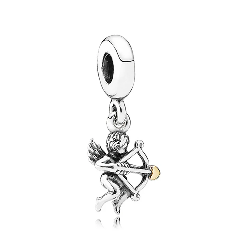 

Authentic 925 Sterling Silver Bead Cupid Pendant Charm Fit Pandora Women Bracelet Bangle Gift DIY Jewelry