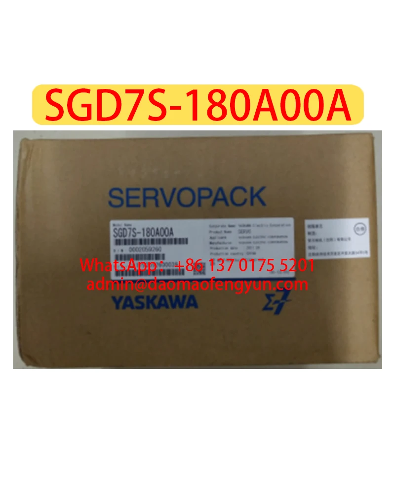 새로운 SGD7S-180A00A 서보 드라이브, 빠른 배송, SGD7S 180A00A
