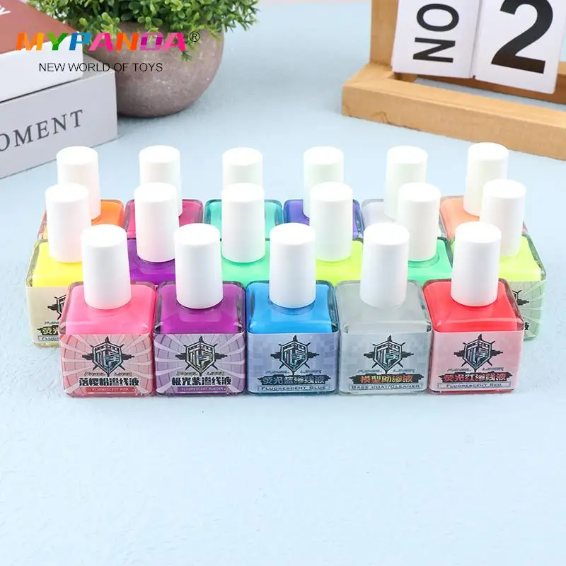 

Флуоресцентная чернильная панель на водной основе для моделирования и раскрашивания фигурок, инструменты для моделирования Gundam, хобби, «сделай сам»