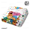Plush Dolls P-POCOYO Blanket Picnic Flannel Throw Blanket For Bedroom Warm Soft Custom DIY Quality Bedspread Gift Idea 6