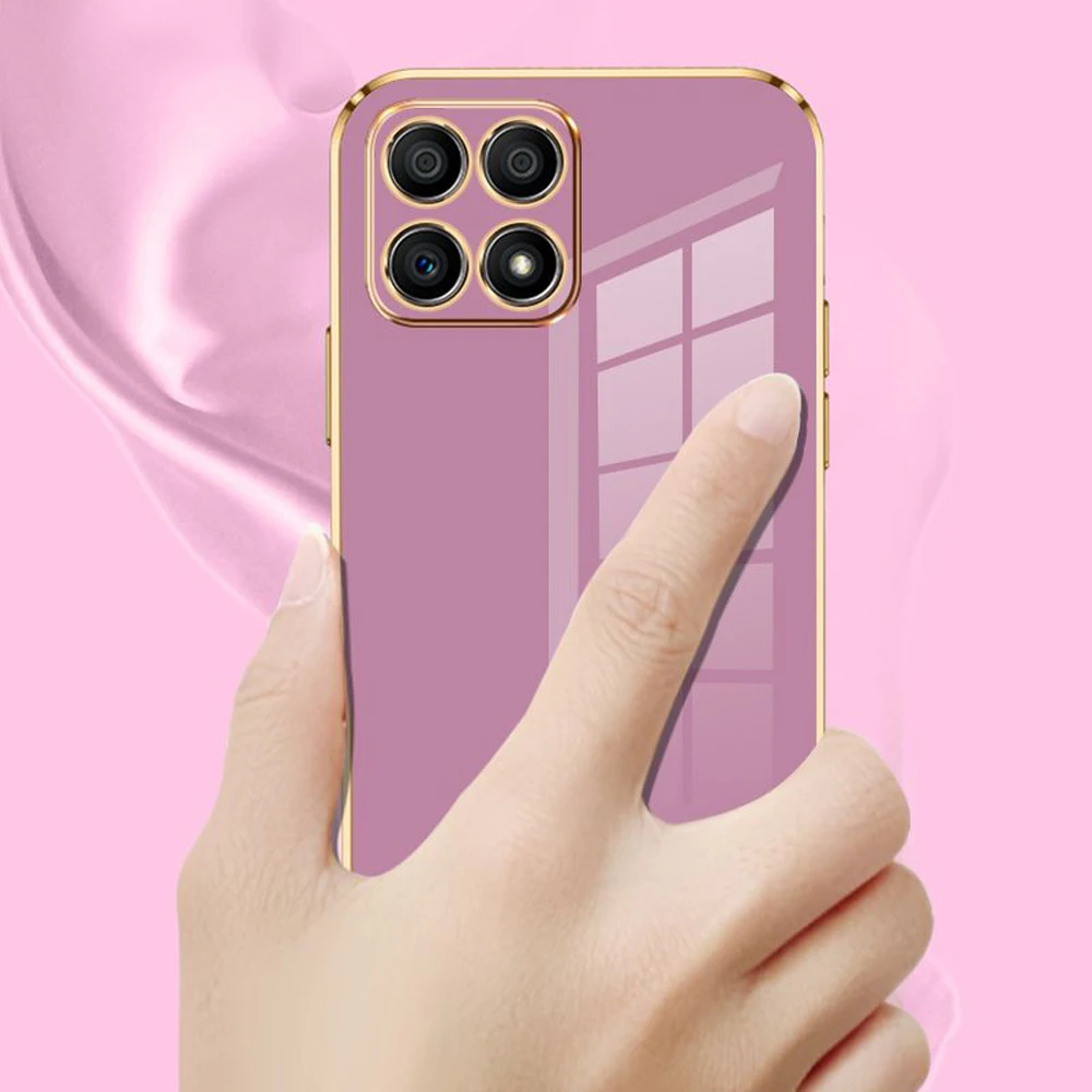 Luxurious Square Plating Shockproof Phone Case - Premium Back Cover