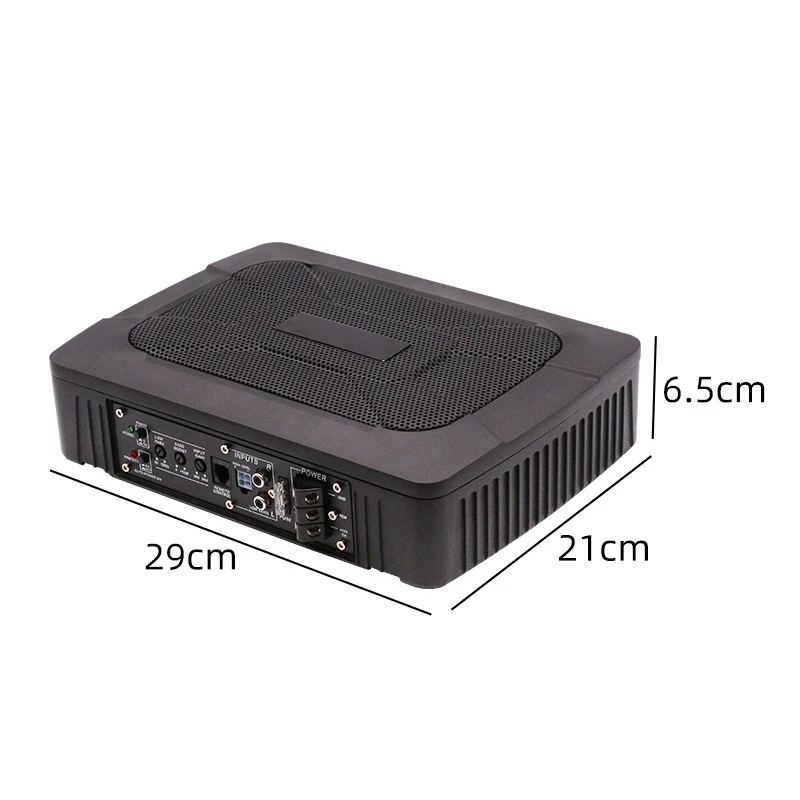 9 Inches 600W HIFI Slim Under-Seat Super Bass Car Subwoofer Powered Car Speaker Amplifier Speaker Audio Processor Music Player