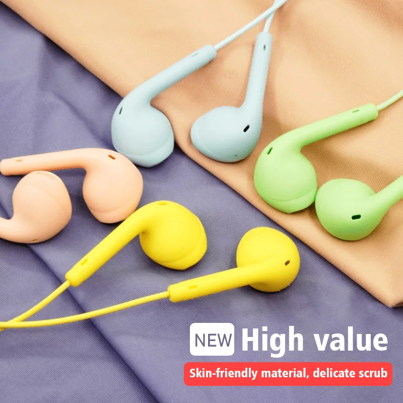Cuffia portatile cablata Auricolare in-ear da 3,5 mm Sport Musica Auricolari Auricolari cablati vivavoce per Xiaomi Huawei Samsung - Image 2