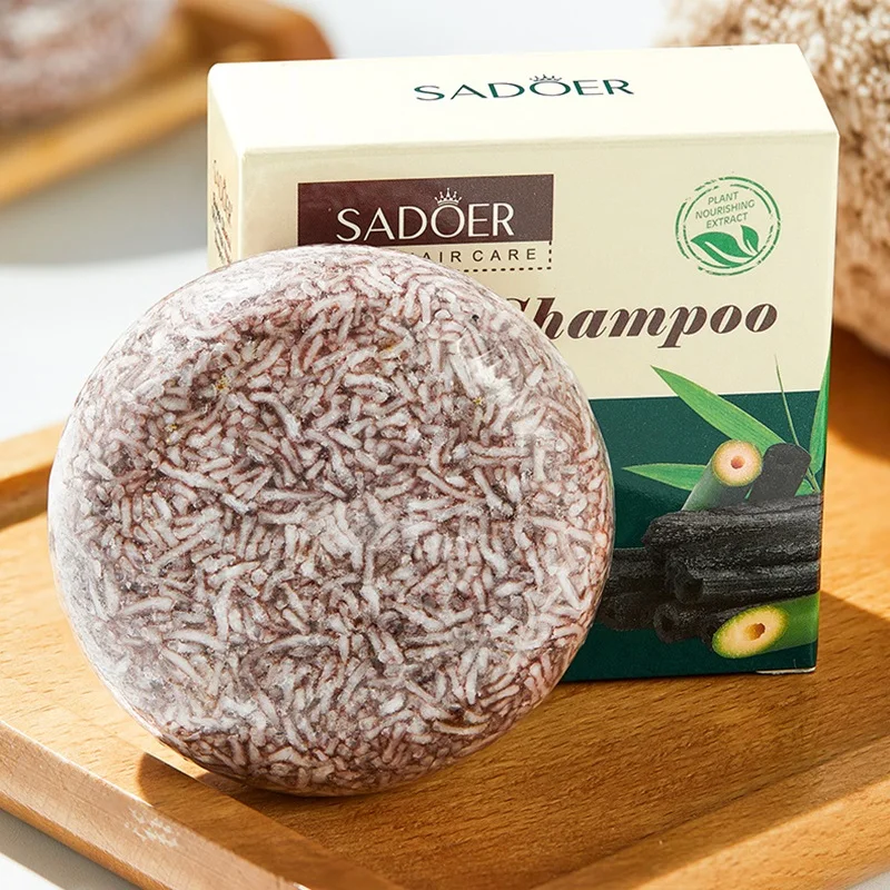 סבון שמפו מפחם במבוק נגד קשקשים וגרד, ניקוי עמוק של שיער, הבהרת שיער, חיזוק שורשי השיער ומרענן