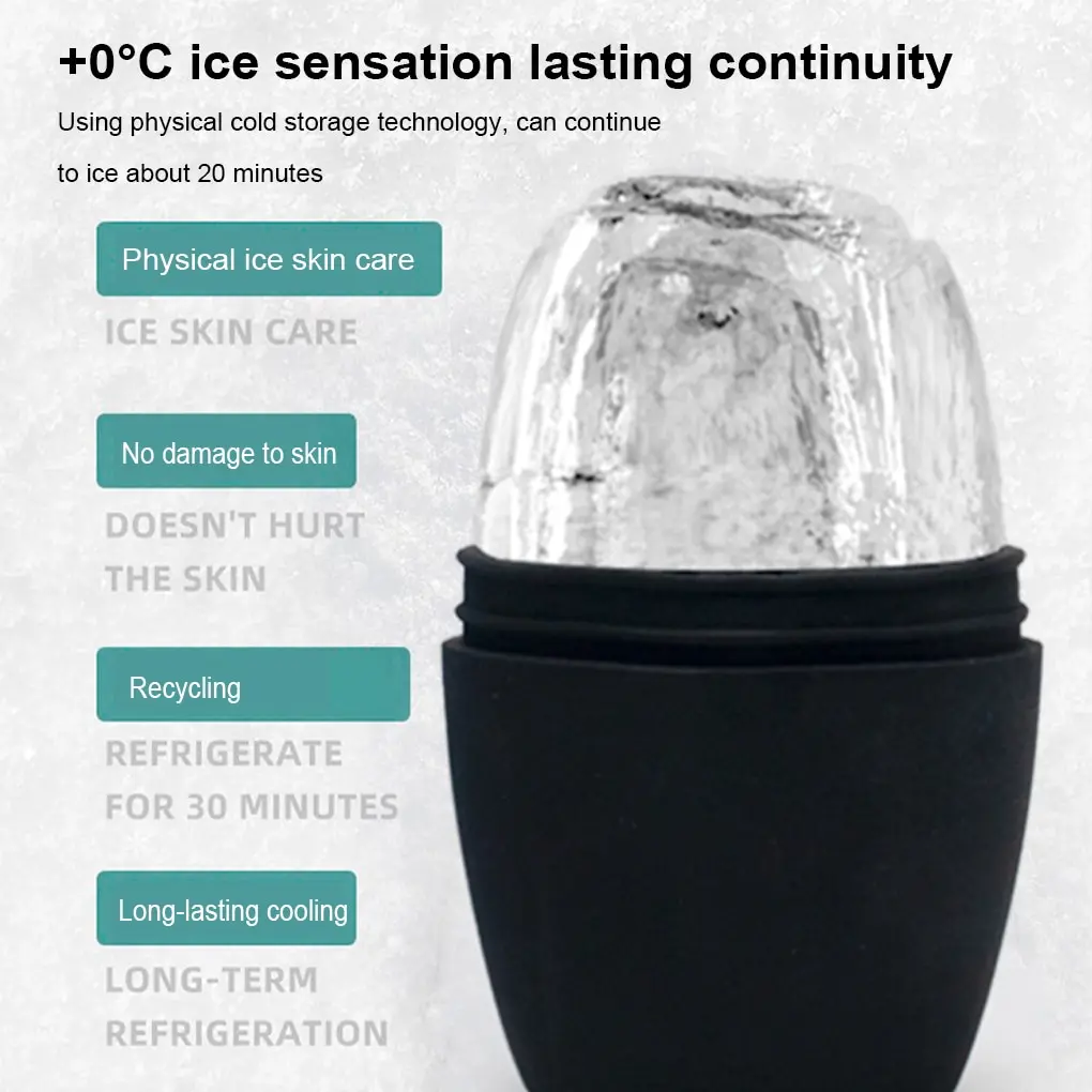 

1pc Face Ice Cube Mold Skin Care Beauty Fine Line Eye Facial Icing Rolling Mould Moisturizing Reusable Massager Roller Freezable