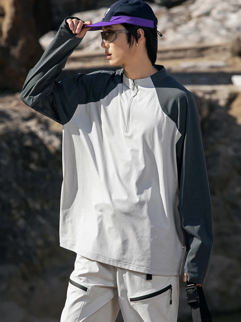 UV 50 Shirts for Man Long Sleeve Fishing Clothing Outdoor Hiking Camping UPF 50 Shirts Sun Protection Cycling Shirt Men Tops