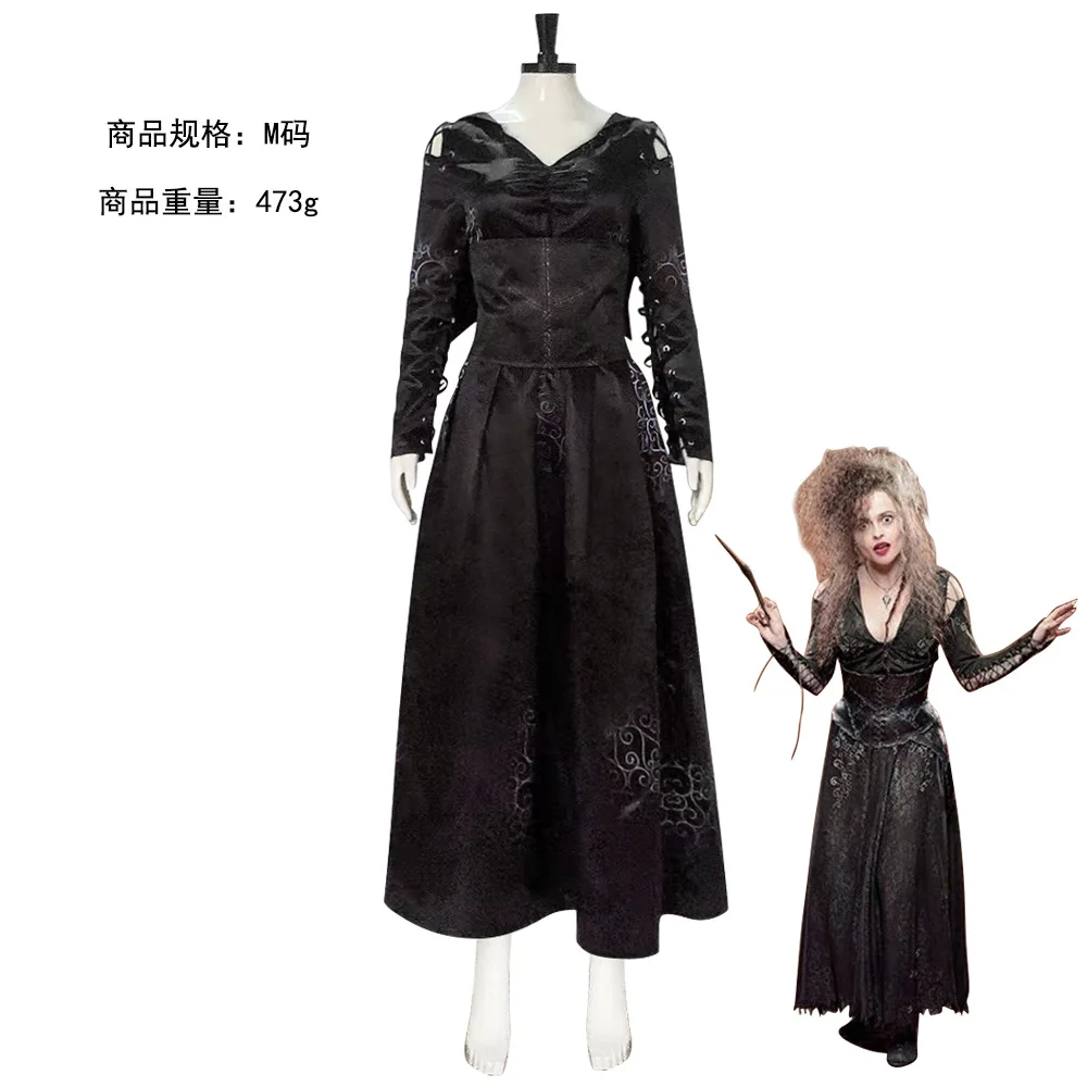 Harry Potter Bellatrix Lestrange Cosplay Costume for Women (Unofficial)