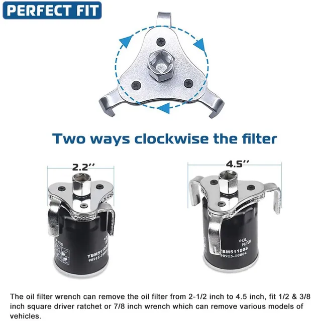 Universal Einstellbare Ölfilterschlüssel Von 2-1/2 inch zu 4,5