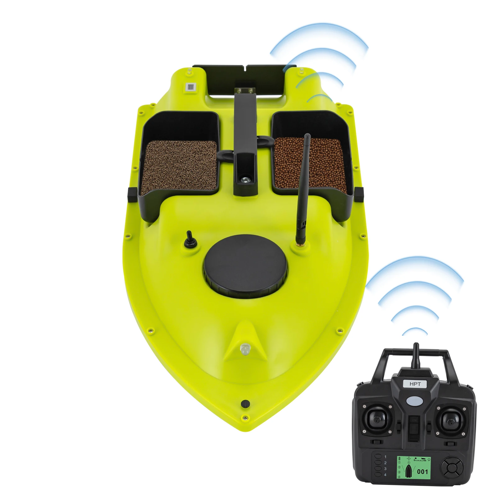 Barca Portesche GPS Con Telecomando 500m | Pesca Con Barca Radiocomandata, Batteria 5200mAh, Ritorno Automatico - 5