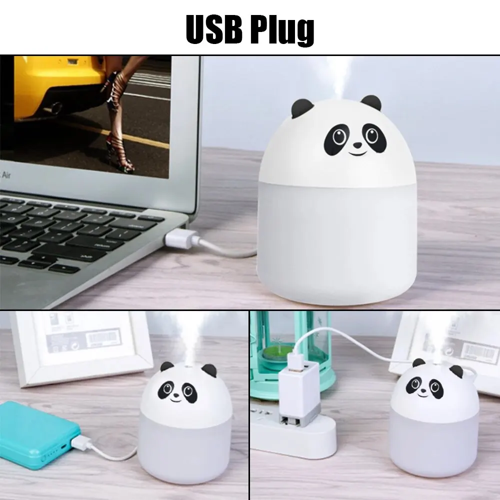 250ml Air Humidifier Mini Desktop Car Air Humidifie Colorful Atmosphere Light Aroma Diffuser For Home Bedroom