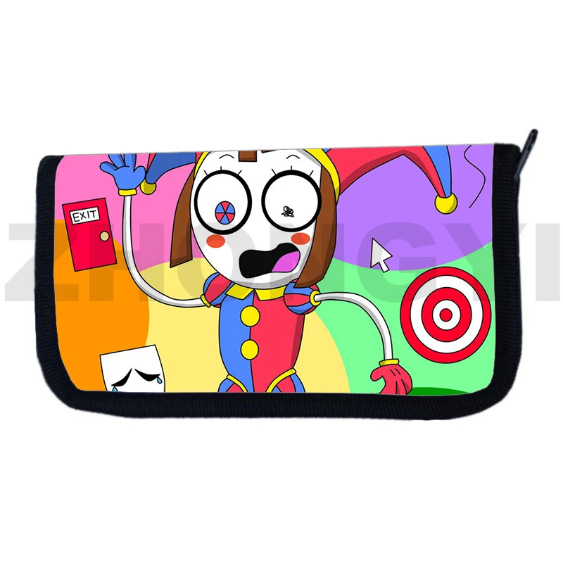 

3D Printed Cute The Amazing Digital Circus Wallet Teens Boys Cartoon Printing Coin Purse Fashion Clutch Purse Organizer Wallets