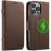 Magnetic Wireless Charge Case for iPhone 16 Pro Max 14 12 13 15 Pro Max 16 Plus Shockproof Leather Wallet Card Slots Flip Cover 2