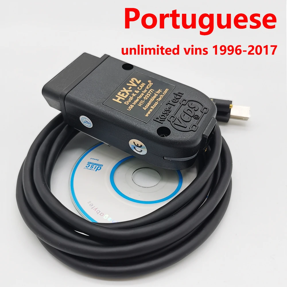 VAGCOM 22 3 Vcds VAG COM 21 9 новейшие VCDS HEX CAN V2 для VW AUDI Skoda Seat 22.3.1 португальский английский