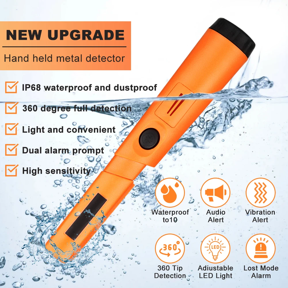 Handheld Metal Detector GP Pointer With one key anti mineralized soil function Multipurpose Metal Detector Gold