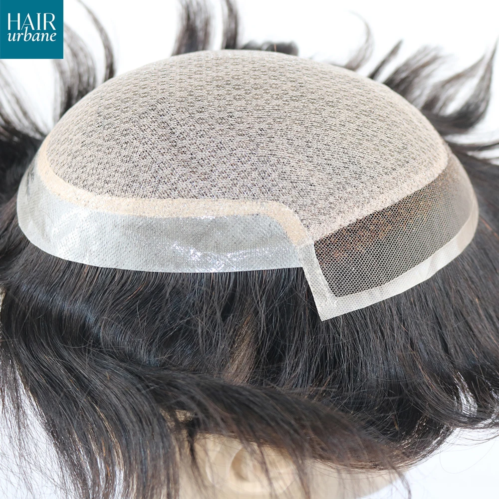 iLace Silk Base Men Toupee Swiss Lace Front Human Hair Invisible Hairline Male Capillary Prosthesis Wig Men Hair System human hair toupee