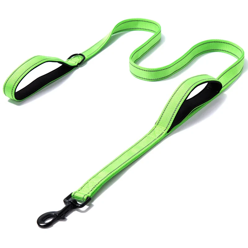 Heavy Duty Dual Handle Dog Training Leash for Enhanced Control and Safety