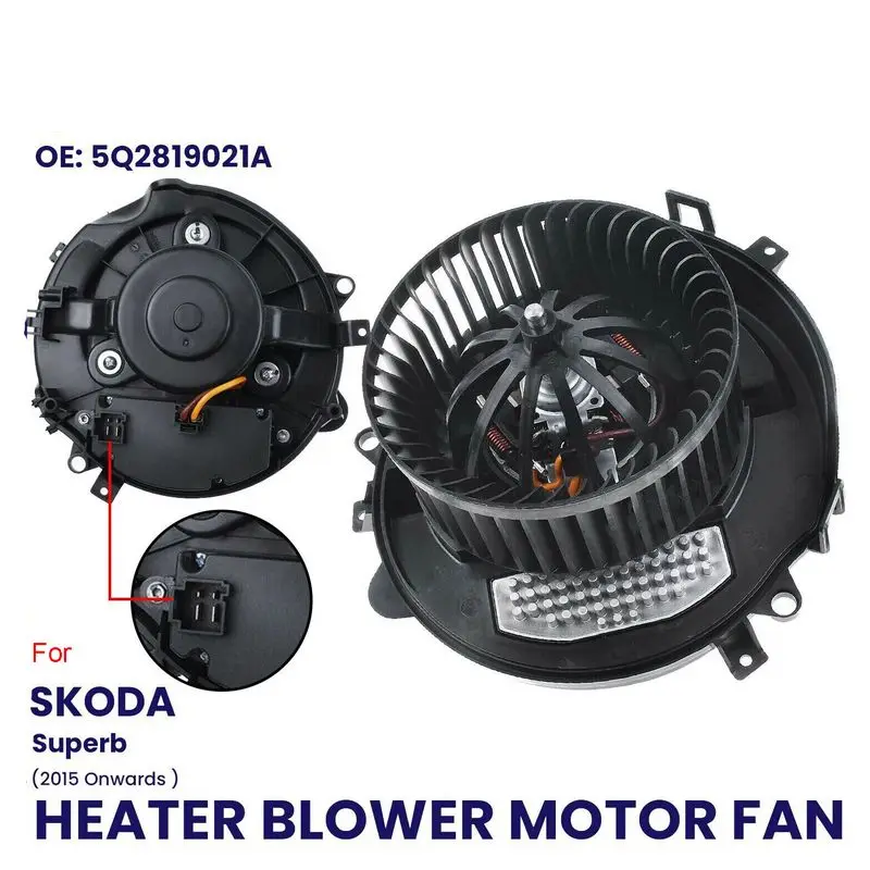 

Нагнетатель отопителя, вентилятор двигателя с резистором для SKODA SUPERB MK3 2015 + на 5Q0907521E