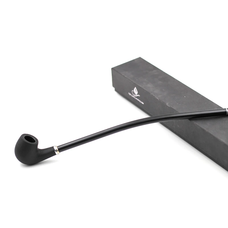 Long Black Churchwarden Tobacco Pipe Tobacco Smoking Accessories Gadget for Men 40cm With Gift Box tobacco pipe tobacco smoking accessories smoking pipe