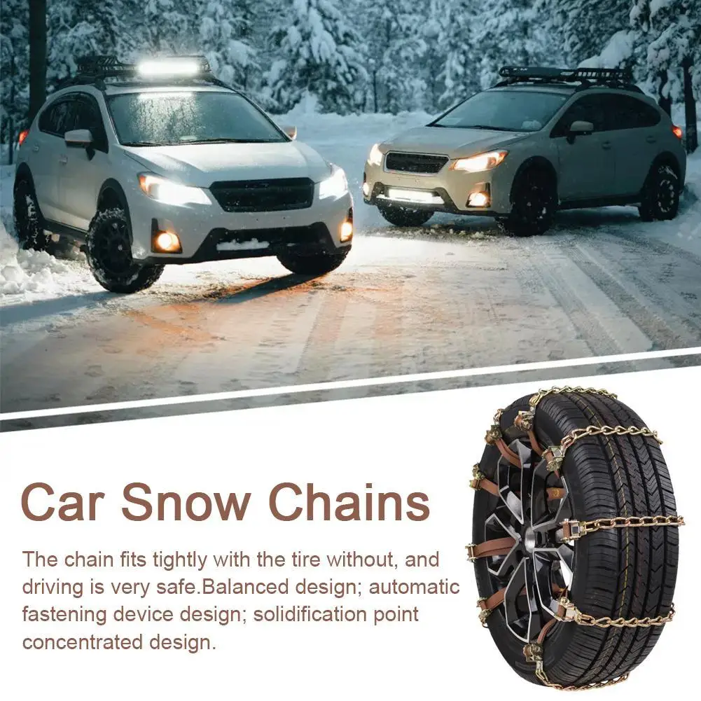 Car Tire Snow Chain Universal Car Accessories Emergency Winter Anti-skid Tires Chain Tool