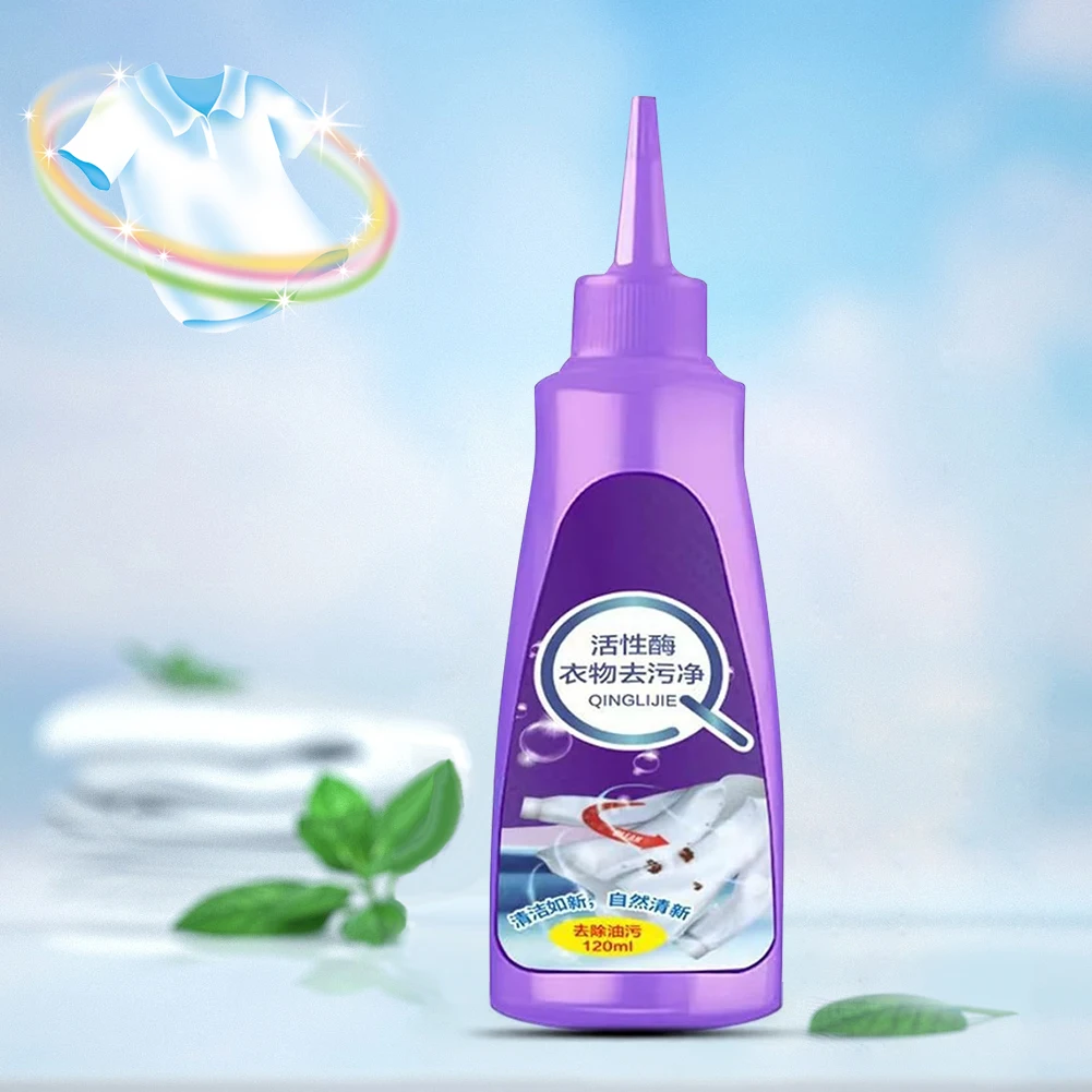 120 ML Laundry Detergent Liquid High Efficiency Active Enzyme Laundry Detergent T-shirt Underwear Degreaser Blossom
