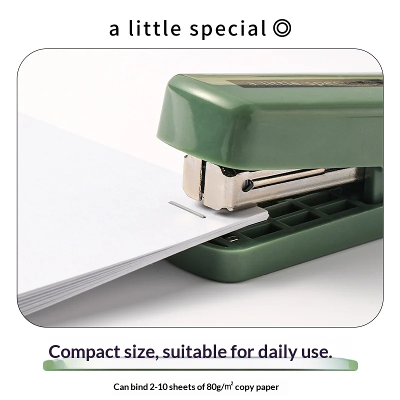귀여운 KOKUYO 미니 스테이플러(후크 리무버 포함) 플랜트 컬러 핸디 종이 포켓 바인딩 도구 소형 다목적 학생 문구류
