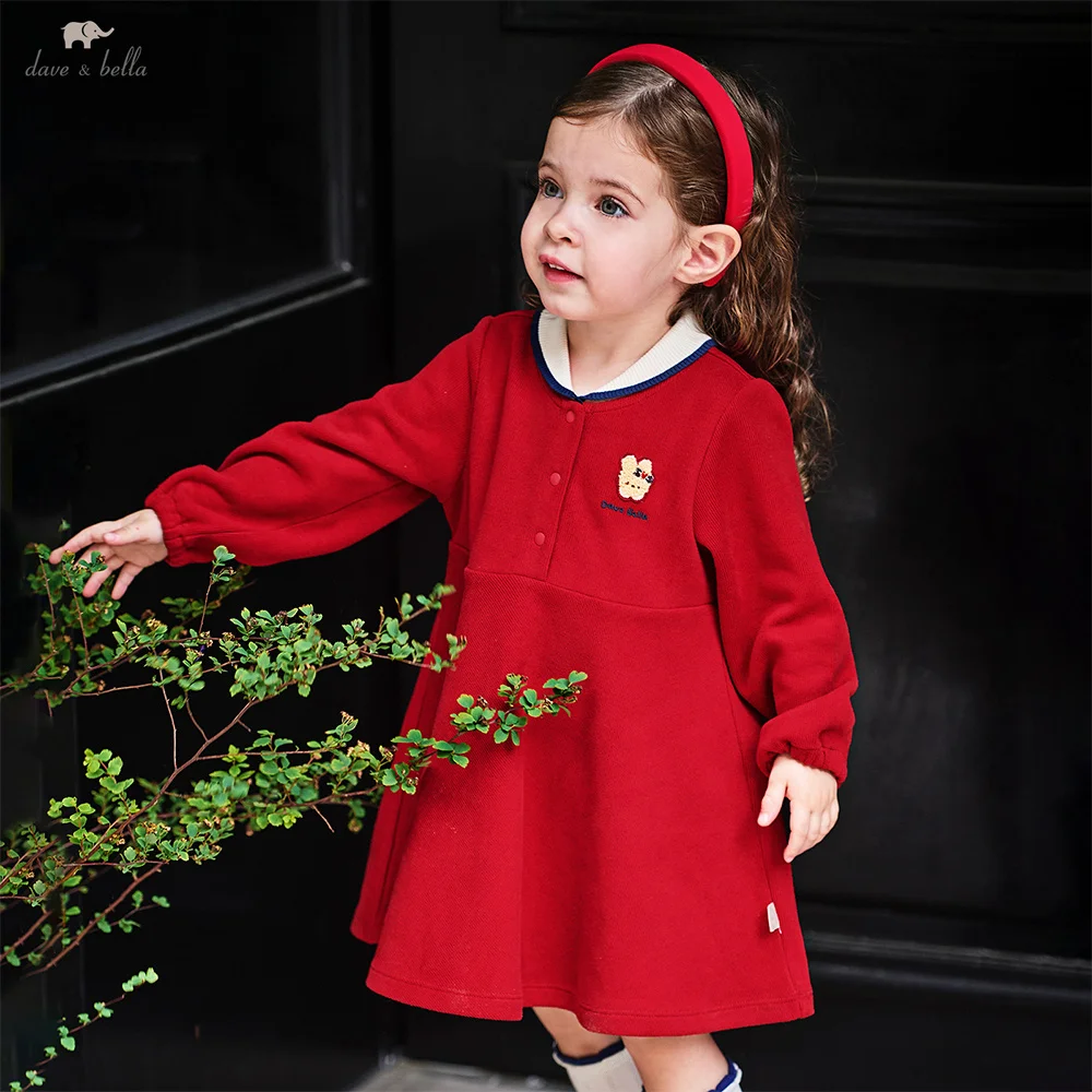Dave Bella Girls Baby Dress Autumn Fashion Casual Sweet Cute Children's — free download