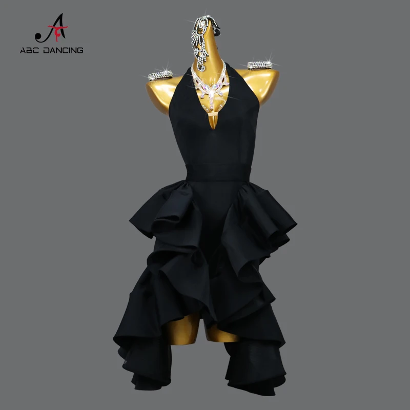 

Latin Dance Competition Dress Wear Line Suit Samba Female Clothing Practice Woman Costume Women's Skirt Girl Tops Ballroom Stage