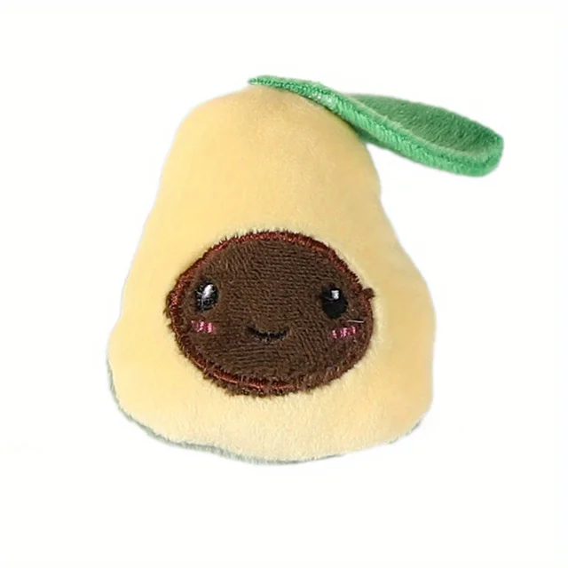 Plush Cat Toys Interactive Kicker Teeth Grinding Fruit Shaped Pet Toy for Kittens 3