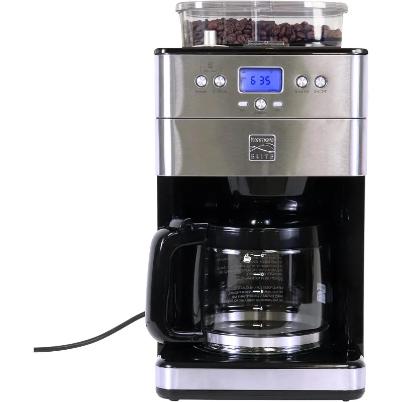 

Stainless Steel Silver Elite Grind and Brew Coffee Maker w/ Burr Grinder
