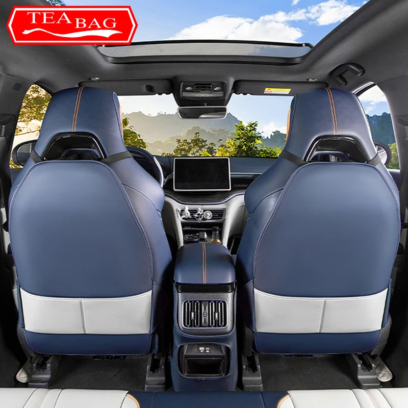 For BYD Seal U Sealion 6 Song Plus Car Leather Anti Kick Mat Pad Anti-kick Protector Mats Seat Back Protector Accessories