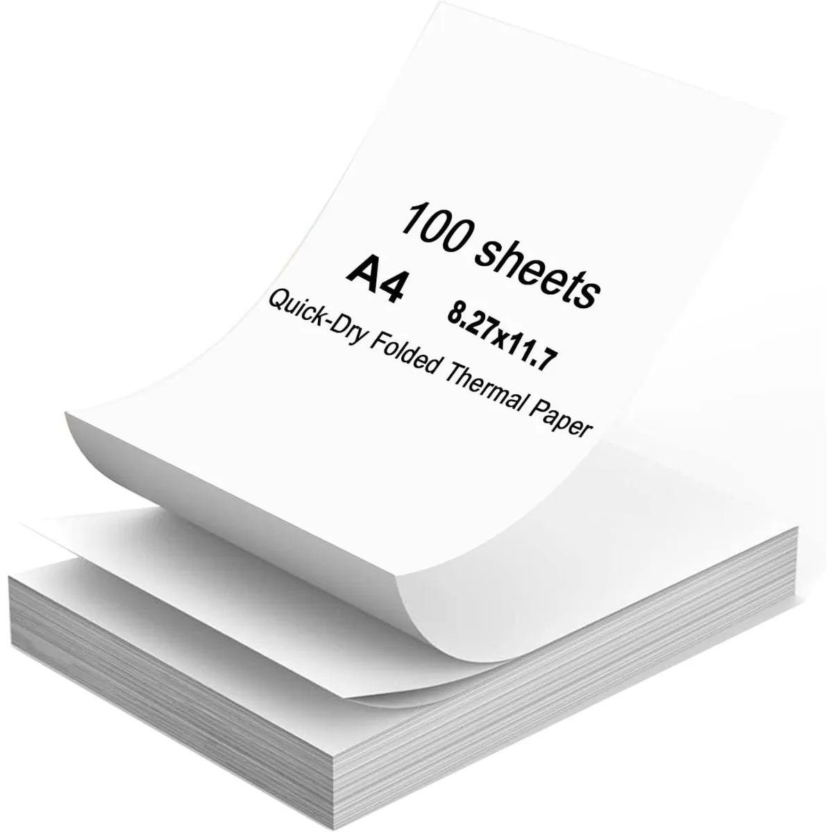 Thermal Paper 100 Sheets A4 Thermal Paper for Portable Printer