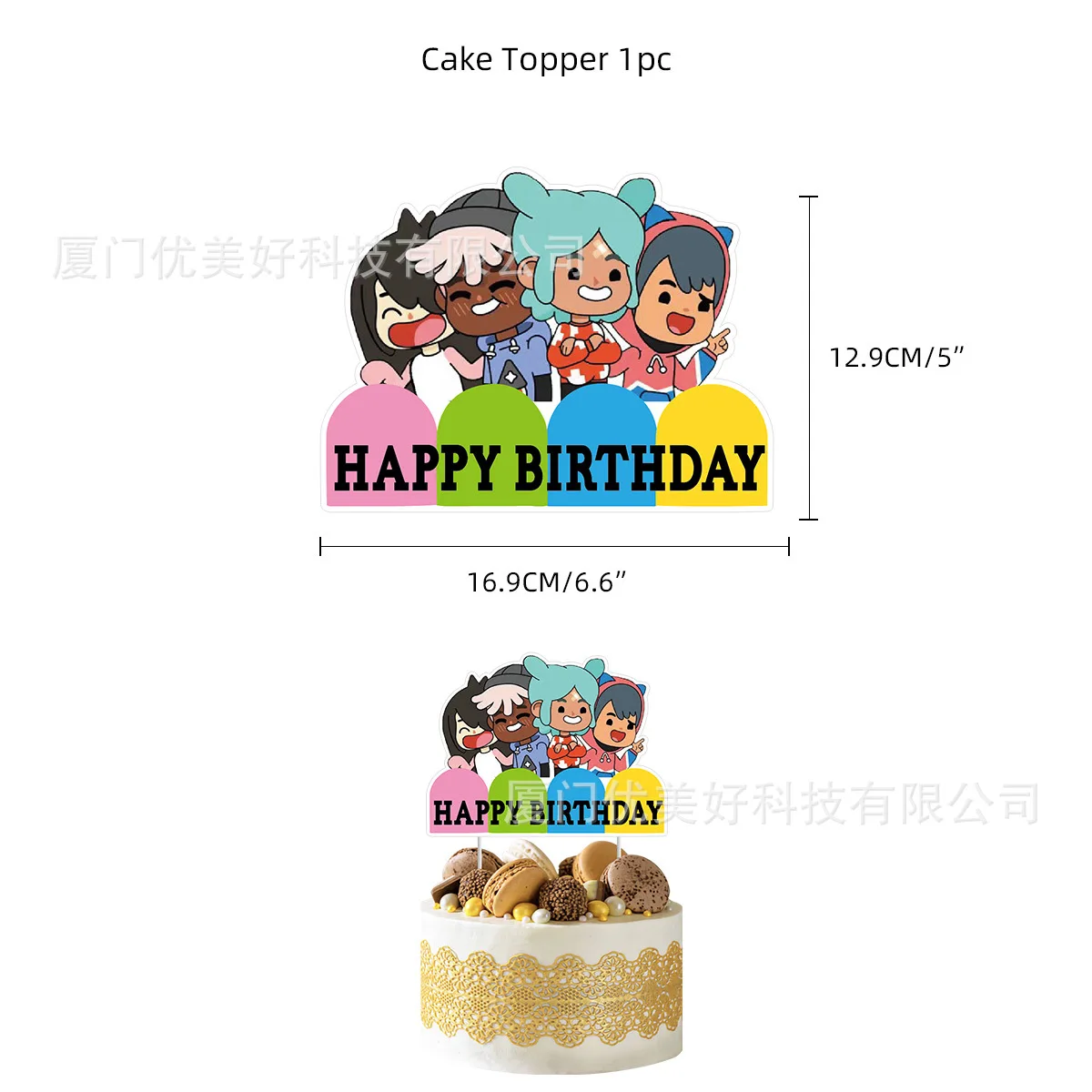 Toca Life World Theme Birthday Party Decorations Kid Gift Kids Boy Girl  Cake Topper Banner Balloons Decoration Party Supplies - AliExpress