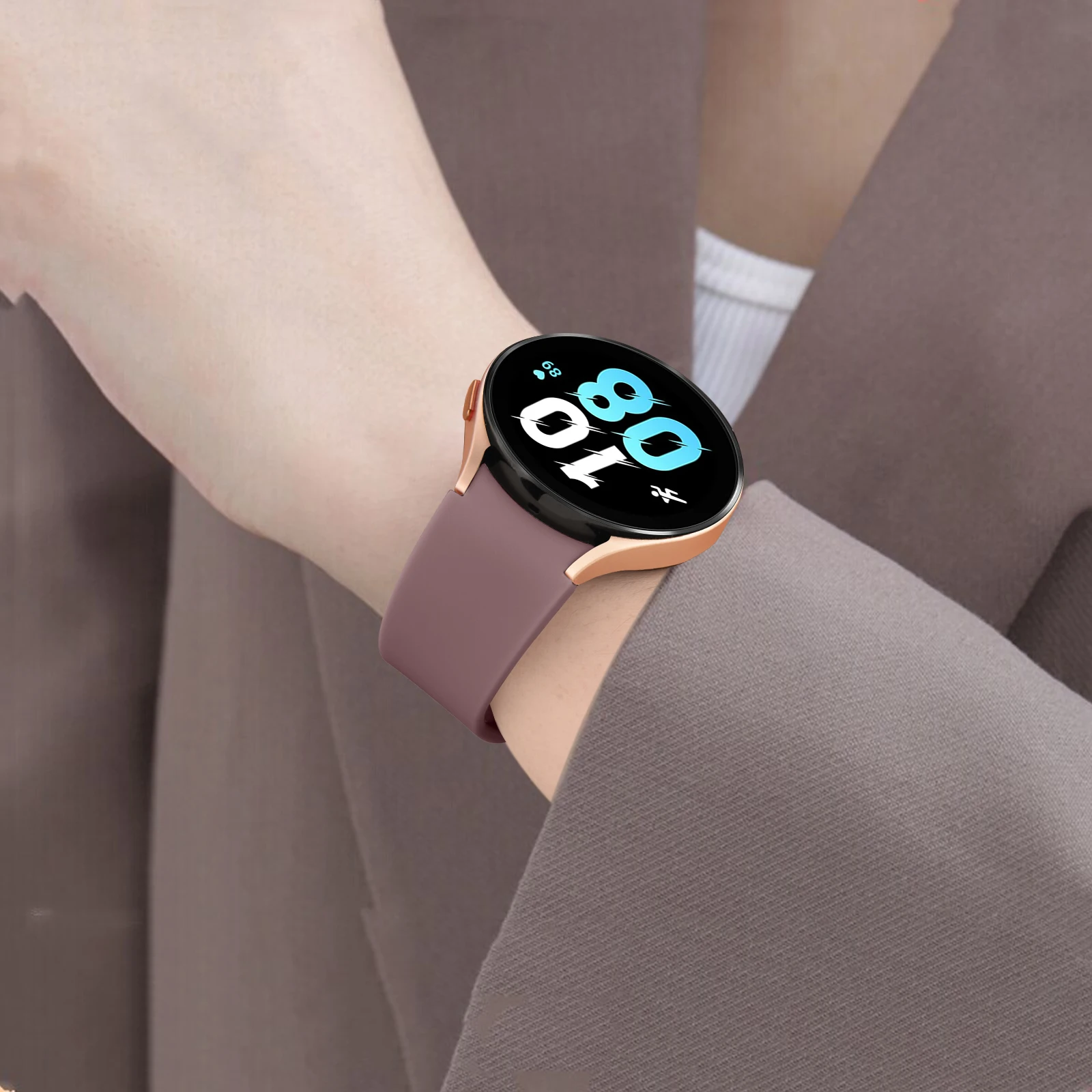 Seamless 20mm Silicone Watch Band – Universal Design
