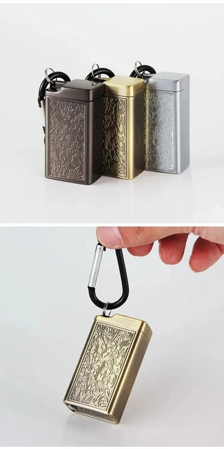 Posacenere Tascabile In Acciaio - Portatile, Antiodore, Per Viaggi E Campeggio - Foto 5