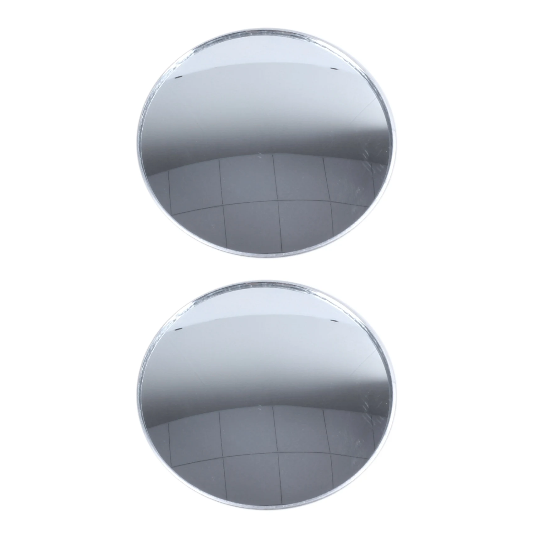 

2X Silver Tone 3 Inch Round Convex Rear View Blind Spot Mirror for Car Auto