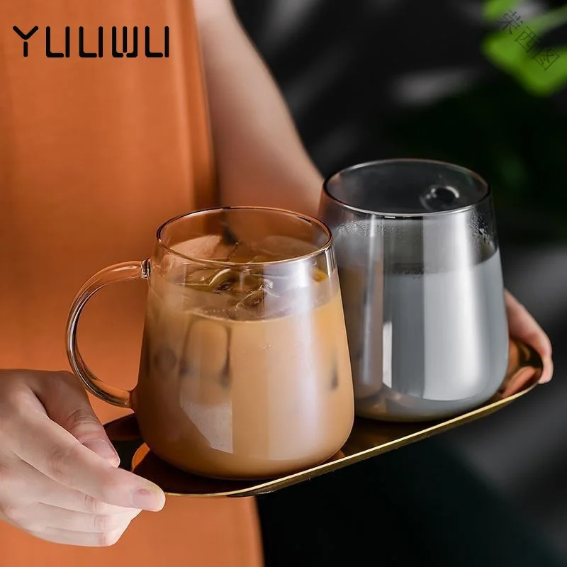 Transparent Double Bottom Glass Coffee Mug Heat Resistant Tea Wine Cup New  Gift