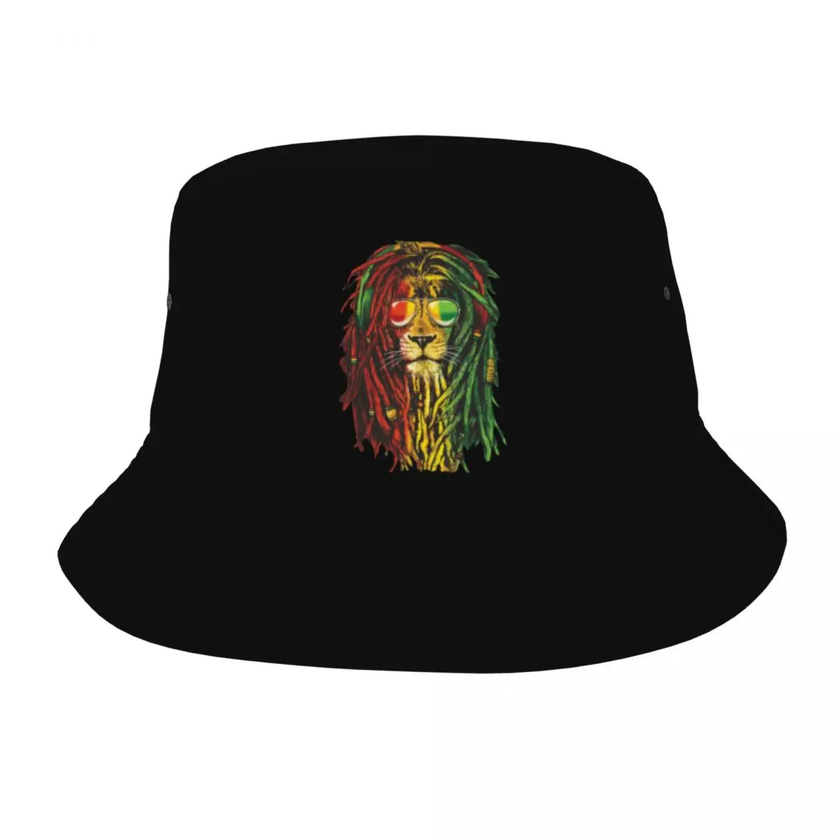 Cappelli A Secchiello Da Donna Rasta Lion Vocation Fuga Copricapo Sport All'Aria Aperta Berretto Da Pescatore Judah Rasta Giamaicano Reggae Bob Hat Gi