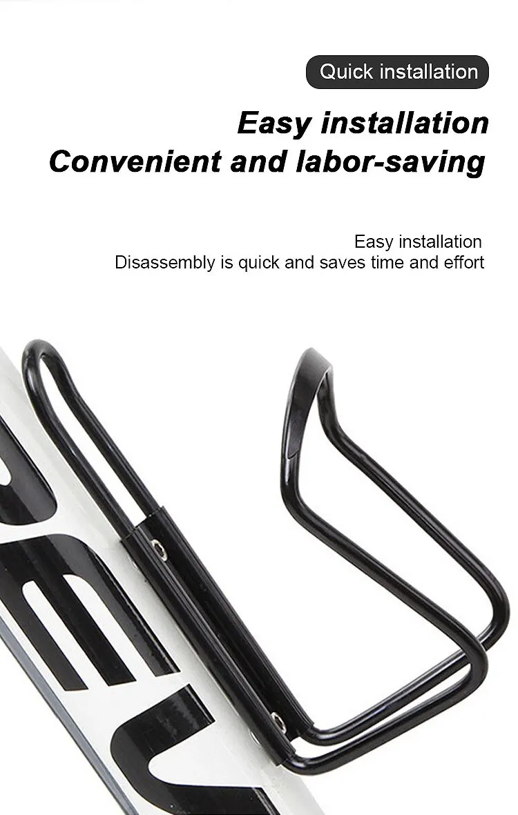 S2cc324f81a8640f6bef34ee1ef13221dQ Aluminum Alloy Bicycle Bottle Holder Cycling Bicycle Drink Water Bottle Rack Holder Mount for Mountain Folding Bike Cage Mallzona