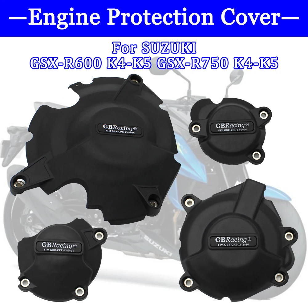 

Motorcycle Accessories For SUZUKI GSX-R600 GSX-R750 K4-K5 2017 2018 2019 2020 2021 2022 2023 GB Racing Engine Protection Cover