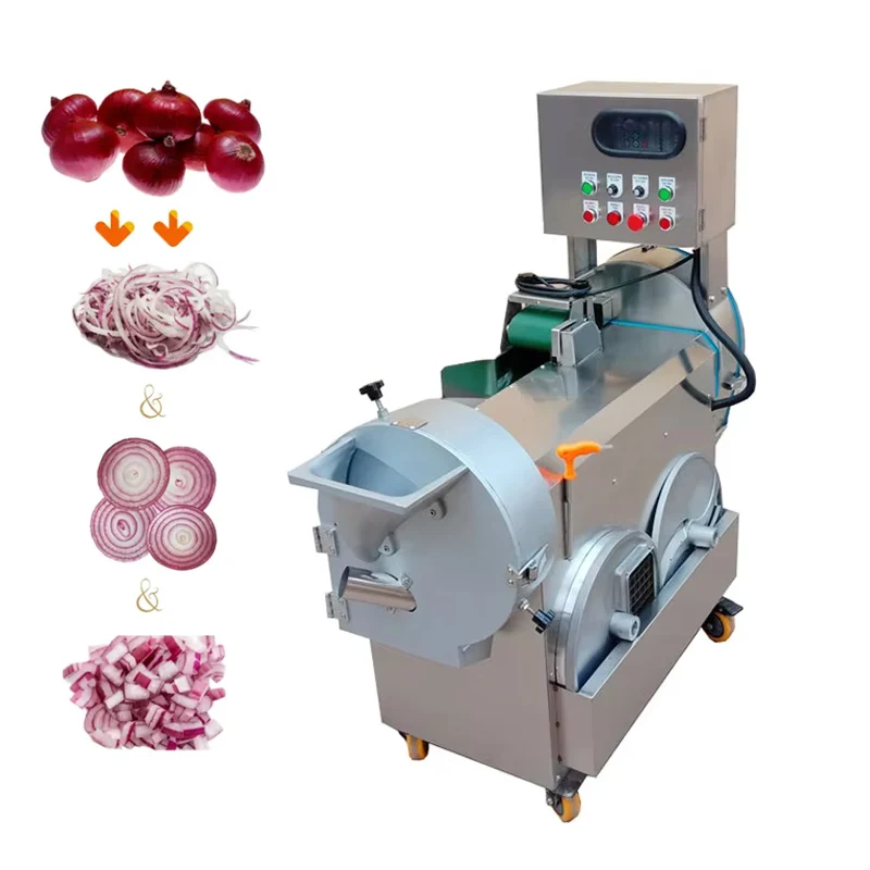 Professional Industrial Cabbage Spinach Ce Dry Fruit Cheese Onion Cutting Machine Leaf Pickle Vegetable Root Half Slicer Cutter 2